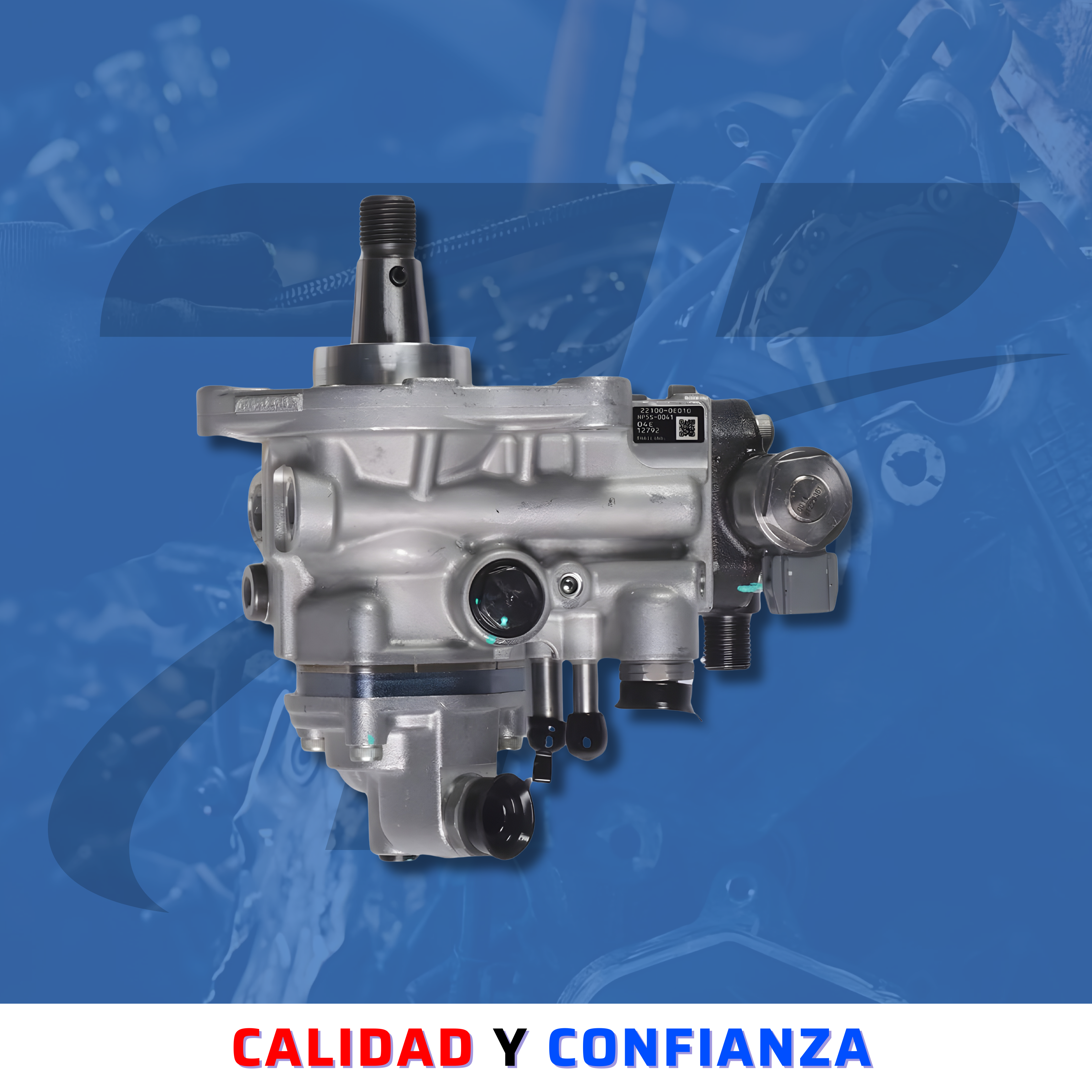 BOMBA DIÉSEL DENSO 22100-0E010 CR HP5 PARA TOYOTA HILUX 1GD 2GD 2.4L Y 2.8L